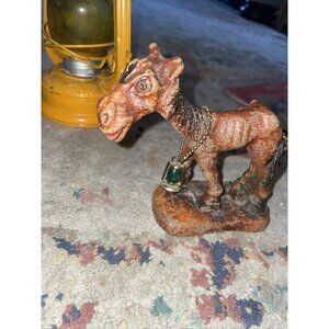 Syroco Starving Horse Figurine Grinning Swayback 1940s Rare Vintage
